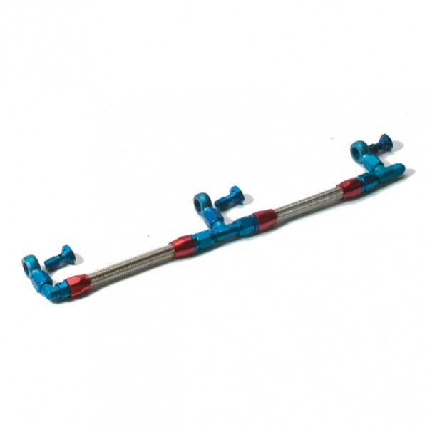 Weber Fuel Rail - Red/Blue ( Underneath )